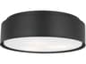 Visual Comfort Studio Dartmore 3-Light Midnight Black Drum Flush Mount