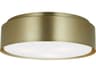 Visual Comfort Studio Dartmore 3-Light Satin Brass Drum Flush Mount