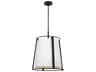 Visual Comfort Studio Cortes 2-Light Midnight Black Drum Pendant
