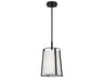 Visual Comfort Studio Cortes 1-Light Midnight Black Drum Mini Pendant