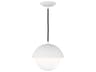 Visual Comfort Studio Hyde 1-Light Matte White Globe Mini Pendant