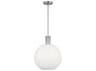 Visual Comfort Studio Colewood 1-Light Brushed Nickel Globe Pendant