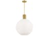 Visual Comfort Studio Colewood 1-Light Satin Brass Globe Pendant