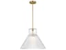 Visual Comfort Studio Liouet 1-Light Satin Brass Pendant