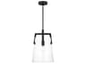 Visual Comfort Studio Crofton 1-Light Midnight Black Cylinder Mini Pendant