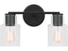 Visual Comfort Studio Sayward 2-Light Midnight Black Vanity Light