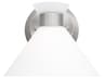 Visual Comfort Studio Belcarra 1-Light Brushed Steel Wall Sconce