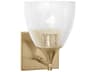 Visual Comfort Studio Toffino 1-Light Satin Brass Wall Sconce