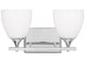 Visual Comfort Studio Toffino 2-Light Chrome Vanity Light