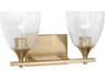 Visual Comfort Studio Toffino 2-Light Satin Brass Vanity Light