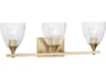 Visual Comfort Studio Toffino 3-Light Satin Brass Vanity Light