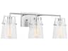 Visual Comfort Studio Crofton 3-Light Brushed Nickel Vanity Light