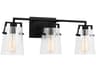 Visual Comfort Studio Crofton 3-Light Midnight Black Vanity Light