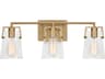 Visual Comfort Studio Crofton 3-Light Satin Brass Vanity Light