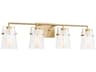 Visual Comfort Studio Crofton 4-Light Chrome Brass Vanity Light
