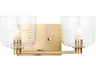 Visual Comfort Studio Lochdale 2-Light Satin Brass Vanity Light