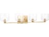 Visual Comfort Studio Lochdale 4-Light Satin Brass Vanity Light