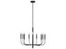 Visual Comfort Studio Brianna 9-Light Aged Iron Black Candelabra Chandelier