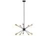Visual Comfort Studio Jax 10-Light Midnight Black Candelabra Sputnik Chandelier