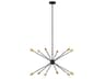 Visual Comfort Studio Jax 12-Light Midnight Black Candelabra Sputnik Chandelier