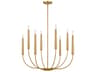Visual Comfort Studio Lois 8-Light Burnished Brass Chandelier