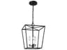 Visual Comfort Studio Viota 3-Light Aged Iron Black Mini Pendant