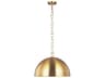 Visual Comfort Studio Whare 1-Light Burnished Brass Dome Pendant