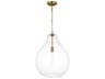 Visual Comfort Studio Magnus 1-Light Burnished Brass Pendant