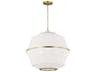 Visual Comfort Studio Hikari 3-Light Burnished Brass Pendant