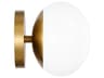 Visual Comfort Studio Lune 1-Light Burnished Brass Wall Sconce