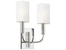Visual Comfort Studio Brianna 2-Light Polished Nickel Wall Sconce