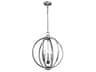 Visual Comfort Studio Corinne 3-Light Polished Nickel Globe Pendant