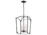 Visual Comfort Studio Thayer 4-Light Smith Steel Candelabra Lantern Chandelier