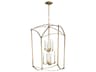 Visual Comfort Studio Thayer 8-Light Antique Gild Gold Candelabra Lantern Tiered Chandelier