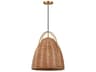 Visual Comfort Studio Norman 1-Light Burnished Brass Brown Dome Pendant