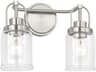 Visual Comfort Studio Anders 2-Light Brushed Nickel Vanity Light