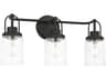 Visual Comfort Studio Anders 3-Light Midnight Black Vanity Light