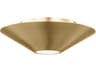 Visual Comfort Studio Echo 1-Light Burnished Brass Flush Mount