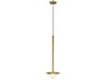 Visual Comfort Studio Nodes 1-Light Burnished Brass Globe Linear Mini Pendant