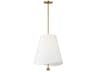 Visual Comfort Studio Beauvoir 3-Light Burnished Brass Pendant