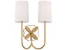 Visual Comfort Studio Spencer 2-Light Burnished Brass Wall Sconce