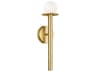 Visual Comfort Studio Nodes 1-Light Burnished Brass Wall Sconce