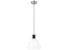 Visual Comfort Studio Hadley 1-Light Polished Nickel Dome Mini Pendant