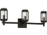 Visual Comfort Studio Flynn 3-Light Aged Iron Black Vanity Light