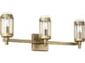 Visual Comfort Studio Flynn 3-Light Time Worn Brass Vanity Light