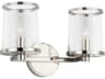 Visual Comfort Studio Reynolds 2-Light Polished Nickel Vanity Light