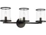 Visual Comfort Studio Reynolds 3-Light Aged Iron Black Vanity Light