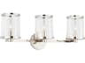 Visual Comfort Studio Reynolds 3-Light Polished Nickel Vanity Light