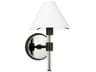 Visual Comfort Studio Robert 1-Light Aged Iron Black Wall Sconce