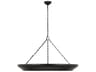 Visual Comfort Studio Lenoir Aged Iron Black Round Chandelier